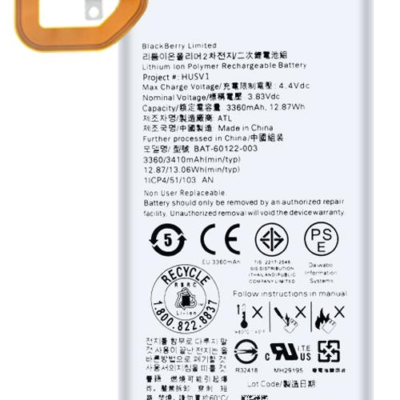 Original HUSV1 Battery Compatible for BlackBerry Priv – (3410mAh) – 6 Months Warranty