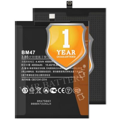 Original BM47 Battery Compatible with Xiaomi Redmi 3 – (4100mAh) – 1 Year Warranty_VMR10