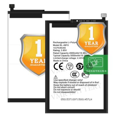 Original BL-49fX Battery Compatible for Infinix Hot 9 (X655, X655C, X655D) – (5000mAh) – 1 Year Warranty_V95