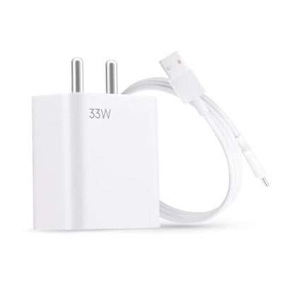 Original MI 33W Fast Sonic 2.0 Charger with USB to Type C Cable Compatible for Mi,Xiaomi,Redmi, 10T/11X/11X Pro/10 Pro/11T 5G/11X 5G/10S/10T Pro/Note 9/9 Prime/Note10/Poco M2 Pro/Note-7,A1,A2,A3 & Cellular Phones
