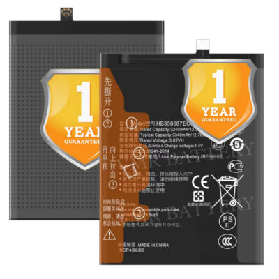 Original HB356687ECW Battery Compatible for Huawei Nova 3i – (3340mAh) – 1 Year Warranty_V95