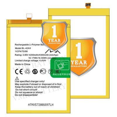 Original BL-42AX Battery Compatible for Infinix Note 4 (X572, X572-LTE) – (4300mAh) – 1 Year Warranty_V95